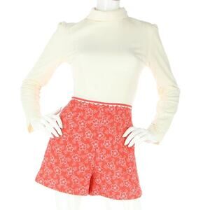 70s Vintage Evelyn Pearson Mod Go Go Floral Playsuit Jumpsuit Romper Shorts